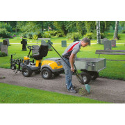 Тележка - прицеп Stiga Pro Cart гальванизированная сталь с механизмом опрокидывания объем 240 л